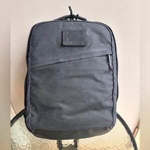 GORUK GR2 Heritage Waxed Canvas in Black w/ Red Wing Leather 26L